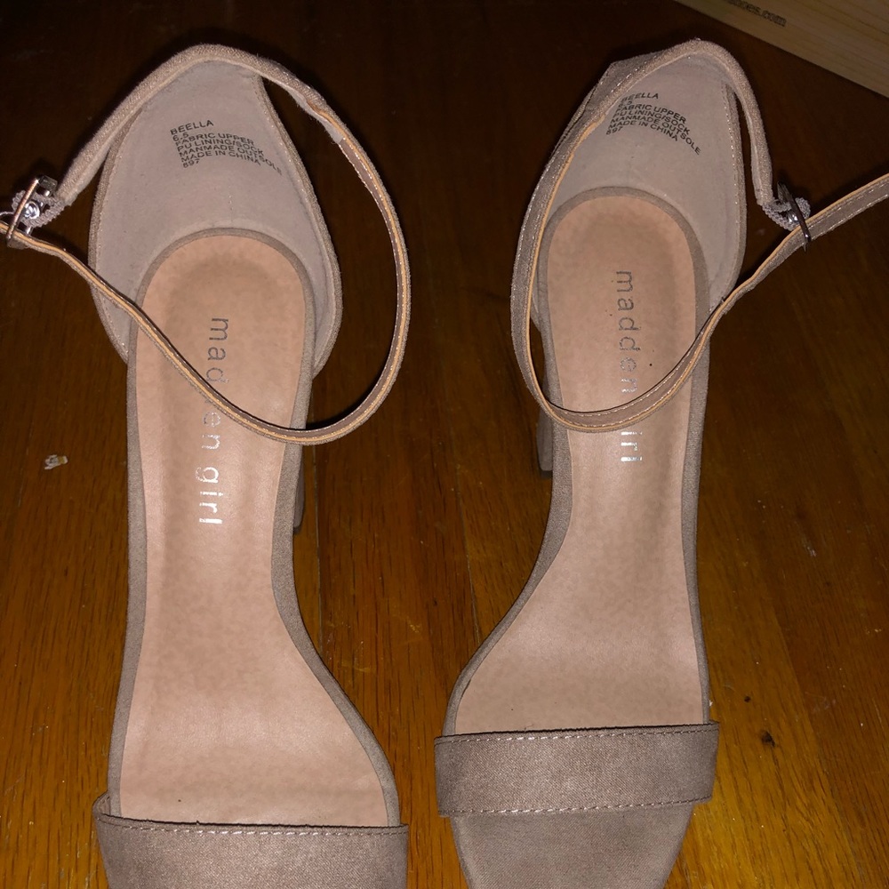 Grayish colored heels only worn once